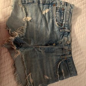 Agolde denim cutoffs